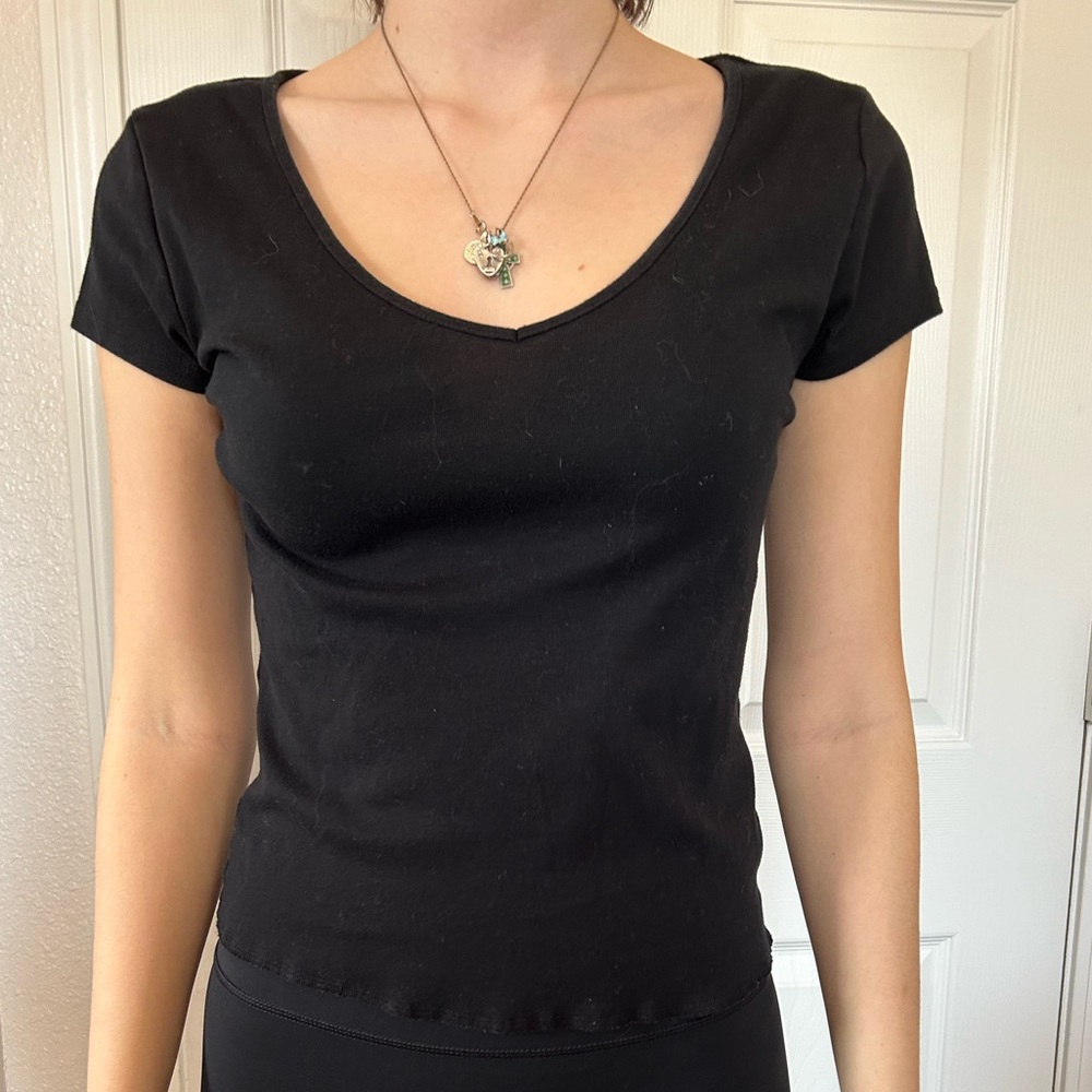 Target wild fable black cotton top size L